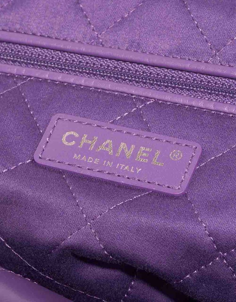 Chanel 22 Medium Calf Purple Logo | Vendez votre sac de créateur