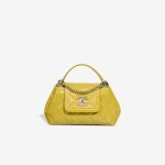 Chanel Timeless Single Flap Patent Yellow Front | Sell your designer bag