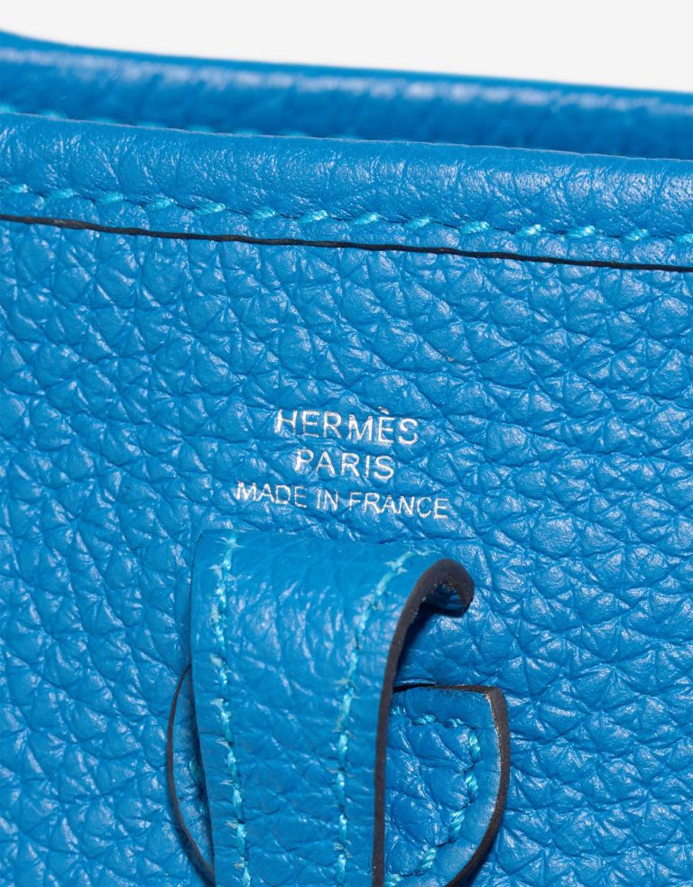 Hermès Evelyne 16 Clémence Bleu Zelliege Logo | Sell your designer bag