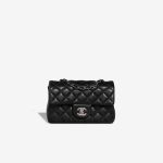 Chanel Timeless Mini Rectangular Lamb Black Front | Sell your designer bag