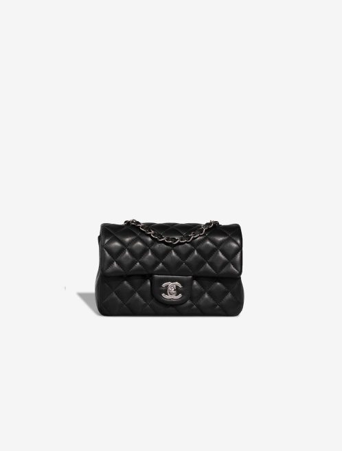 Chanel Timeless Mini Rectangular Lamb Black Front | Sell your designer bag