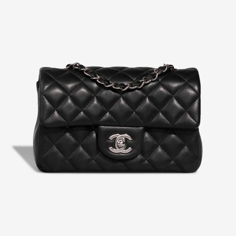 Chanel Timeless Mini Rectangular Lamb Black Front | Vendez votre sac de créateur