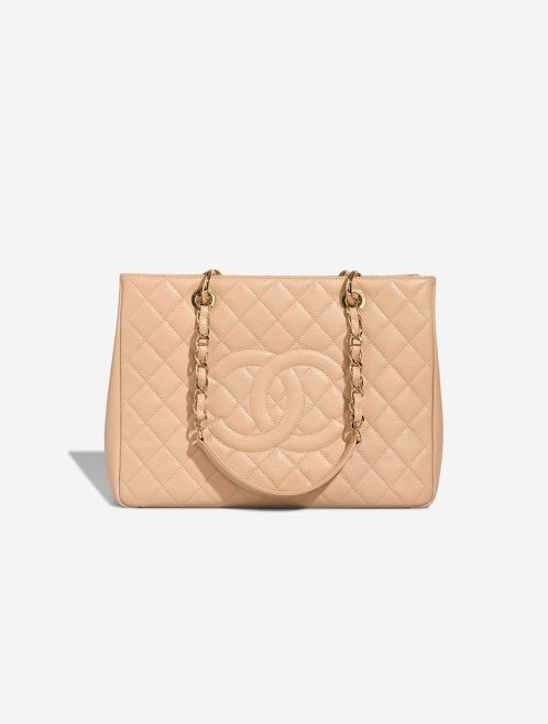 Chanel Grand Shopping Tote Caviar Beige Front | Sell your designer bag