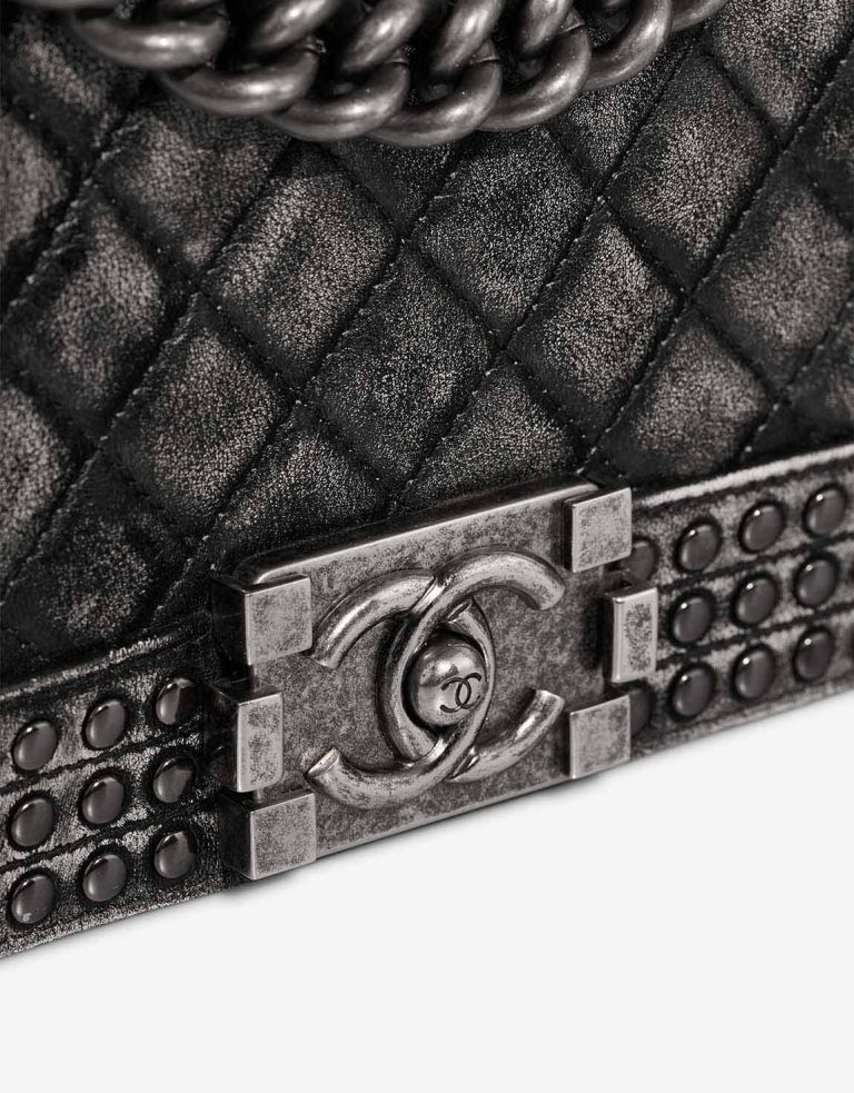 Chanel Boy Small Lamb / Studs Black Closing System | Sell your designer bag