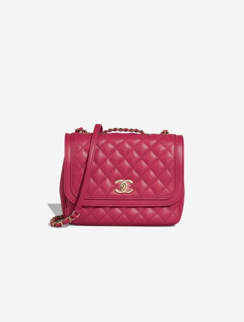 Chanel Lovely Day Flap Bag Medium Lamb Pink Front | Sell your designer bag