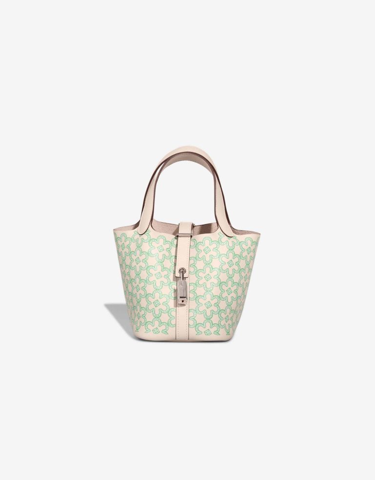 Hermès Picotin Micro Lucky Daisy Swift Nata / Vert / White Front | Sell your designer bag