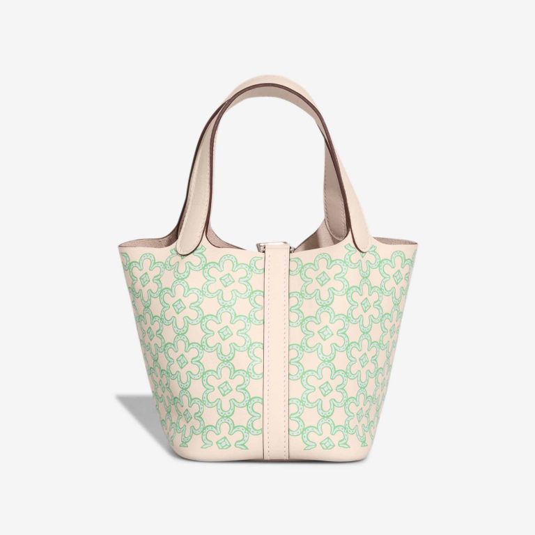 Hermès Picotin Micro Lucky Daisy Swift Nata / Vert / Weiß | Verkaufen Sie Ihre Designertasche