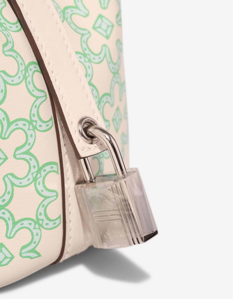 Hermès Picotin Micro Lucky Daisy Swift Nata / Vert / White Verschluss-System | Verkaufen Sie Ihre Designer-Tasche