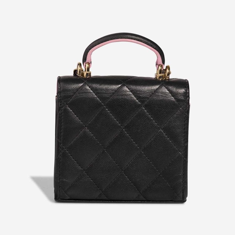 Chanel Top Handle Vanity Extra Mini Lamb Black / Light Pink | Sell your designer bag