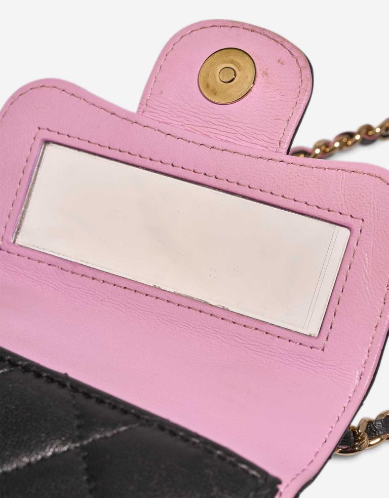 Chanel Top Handle Vanity Extra Mini Lamb Black / Light Pink Signs of wear | Sell your designer bag