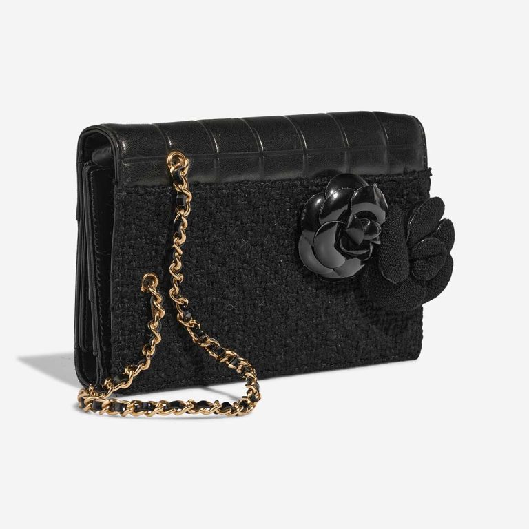 Chanel Chocolate Bar Camelia Clutch Tweed / Patent / Lamb Black | Sell your designer bag