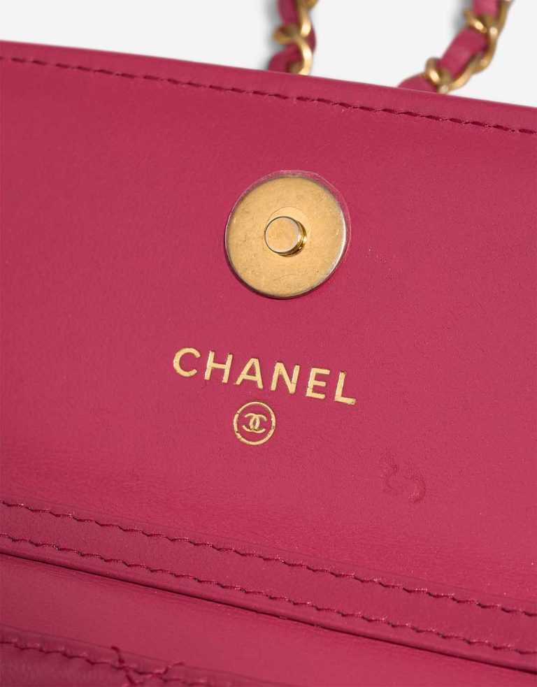 Chanel Timeless Pearl Crush Extra Mini Lamb Pink Logo | Sell your designer bag