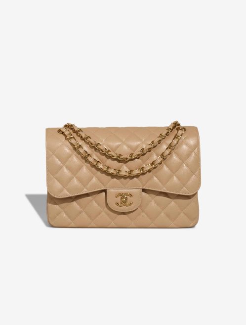 Chanel Timeless Jumbo Caviar Beige Front | Sell your designer bag