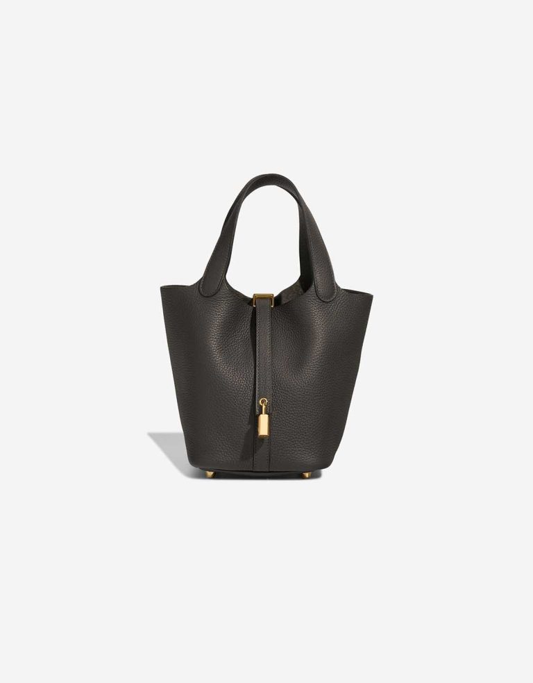 Hermès Picotin 18 Clémence Dark Bronze Front | Sell your designer bag