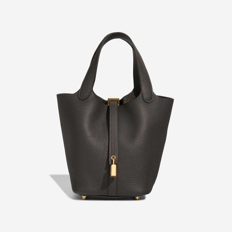 Hermès Picotin 18 Clémence Dark Bronze Front | Sell your designer bag