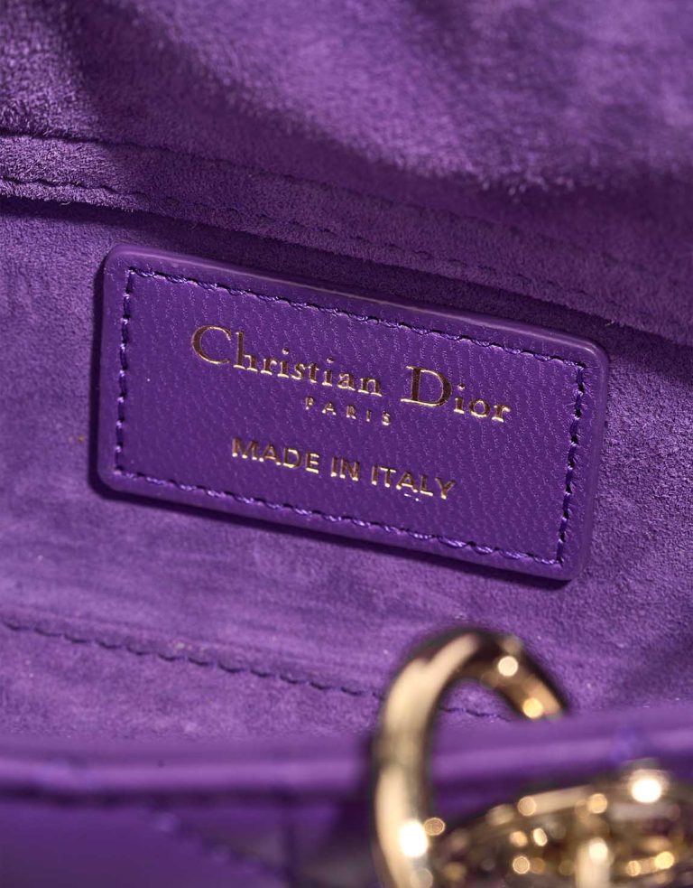 Dior Lady D-Joy Micro Lamb Purple Logo | Sell your designer bag