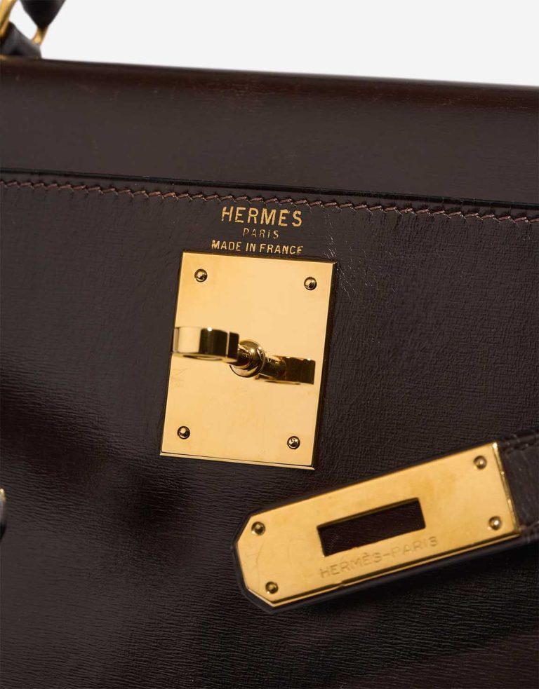 Hermès Kelly 28 Box Ébène Logo | Sell your designer bag