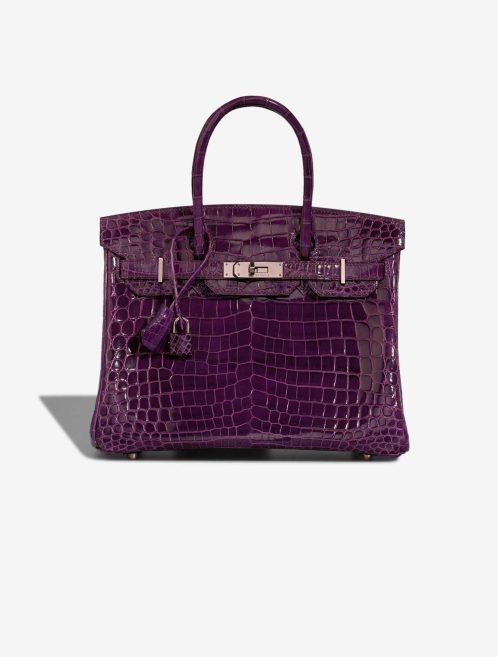 Hermès Birkin 30 Niloticus Crocodile Amethyst Front | Sell your designer bag