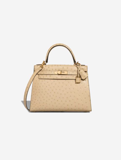 Hermès Kelly 28 Ostrich Parchemin Front | Sell your designer bag