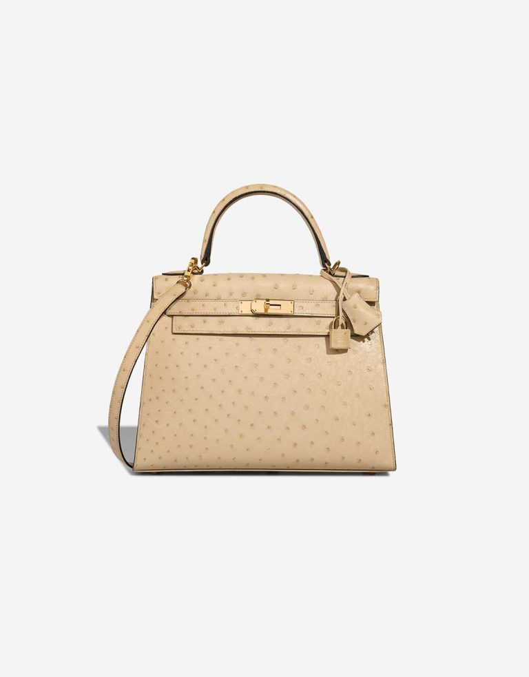 Hermès Kelly 28 Ostrich Parchemin Front | Sell your designer bag