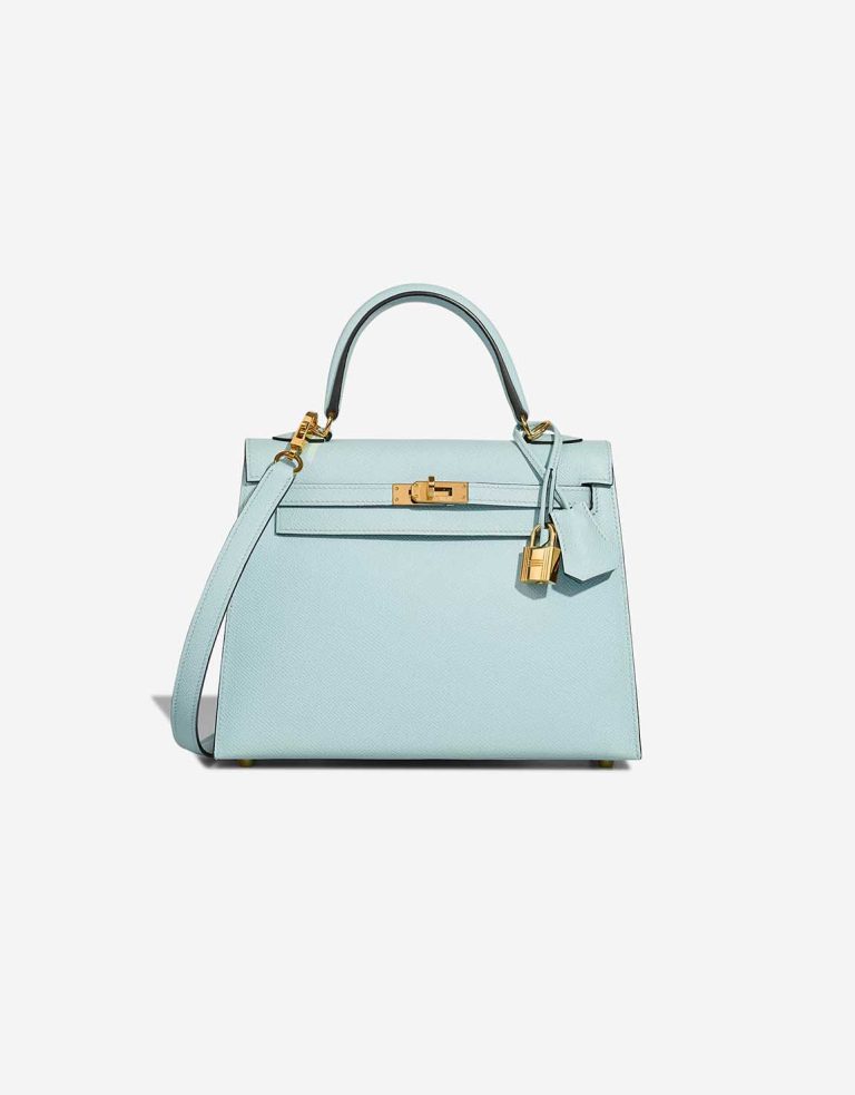 Hermès Kelly 25 Epsom Bleu Brume Front | Sell your designer bag