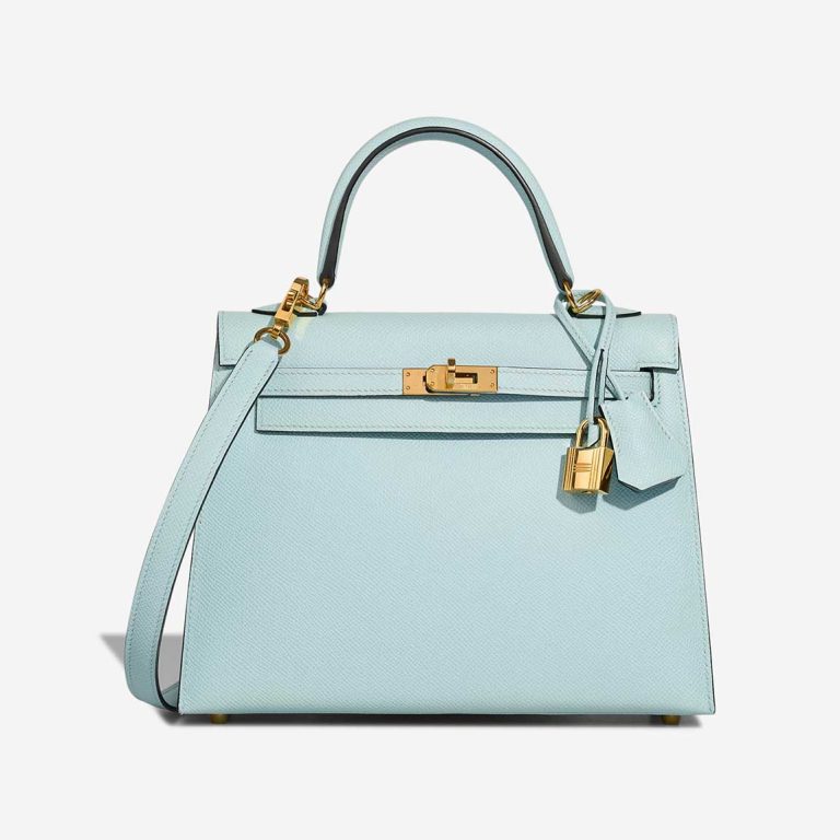 Hermès Kelly 25 Epsom Bleu Brume Front | Sell your designer bag