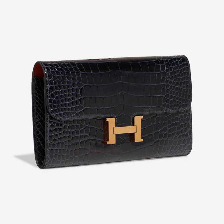 Hermès Constance Long Wallet Alligator Bleu Indigo / Sienne | Sell your designer bag