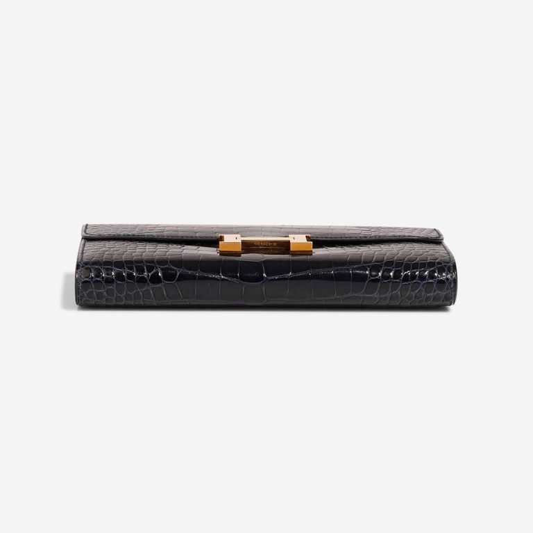 Hermès Constance Long Wallet Alligator Bleu Indigo / Sienne | Sell your designer bag