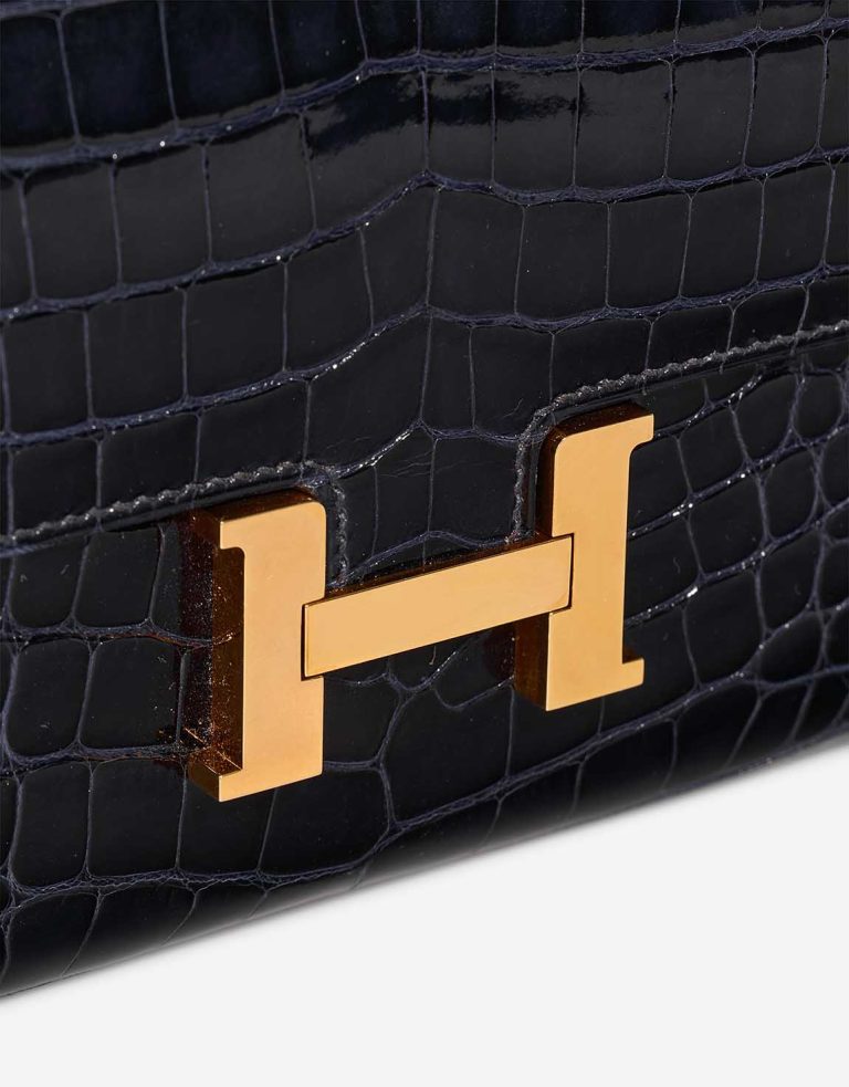 Hermès Constance Long Wallet Alligator Bleu Indigo / Sienne Closing System | Sell your designer bag