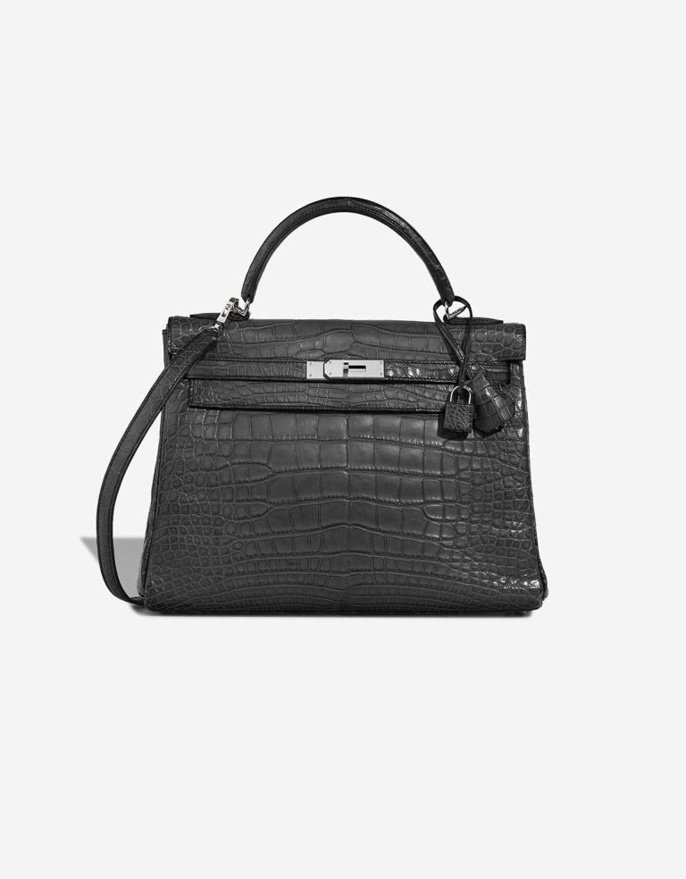 Hermès Kelly 32 Alligator Graphite Front | Sell your designer bag