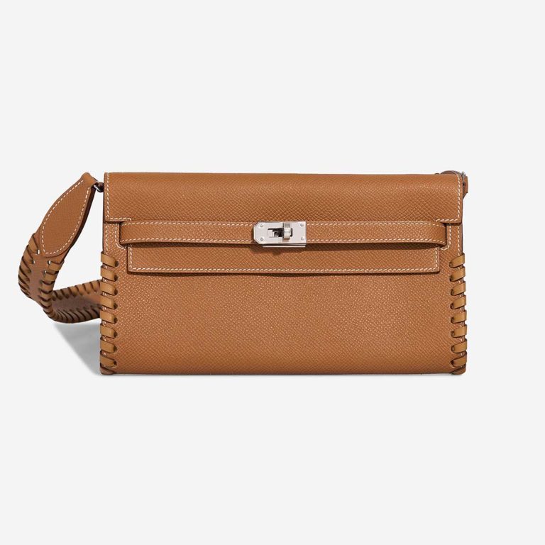 Hermès Kelly To Go Tressage Epsom Gold / Sésame Front | Sell your designer bag