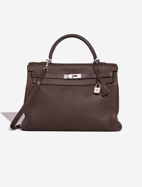 Hermès Kelly 35 Clémence Cacao Front | Sell your designer bag