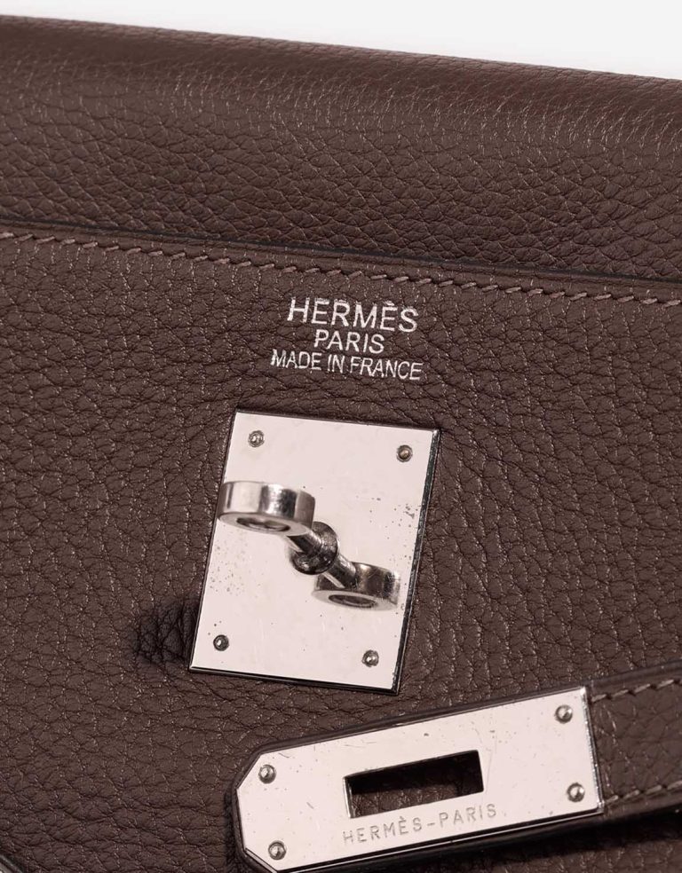 Hermès Kelly 35 Clémence Cacao Logo | Sell your designer bag