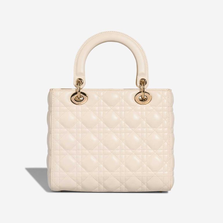 Dior Lady Medium Lamb White | Sell your designer bag