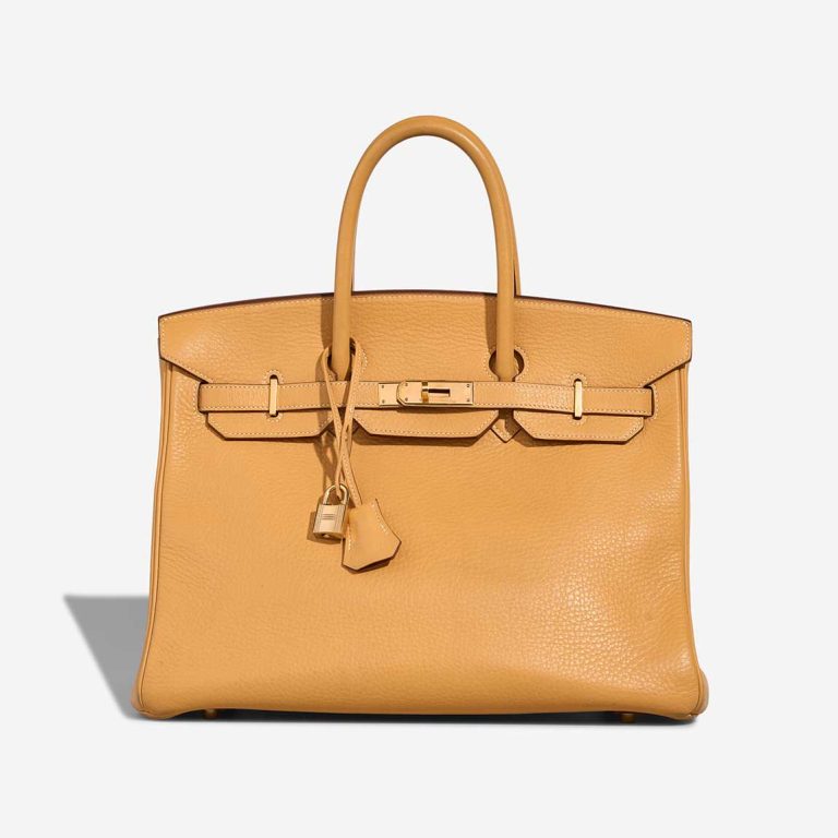 Hermès Birkin 35 Clémence Sable Naturel Front | Verkaufen Sie Ihre Designertasche