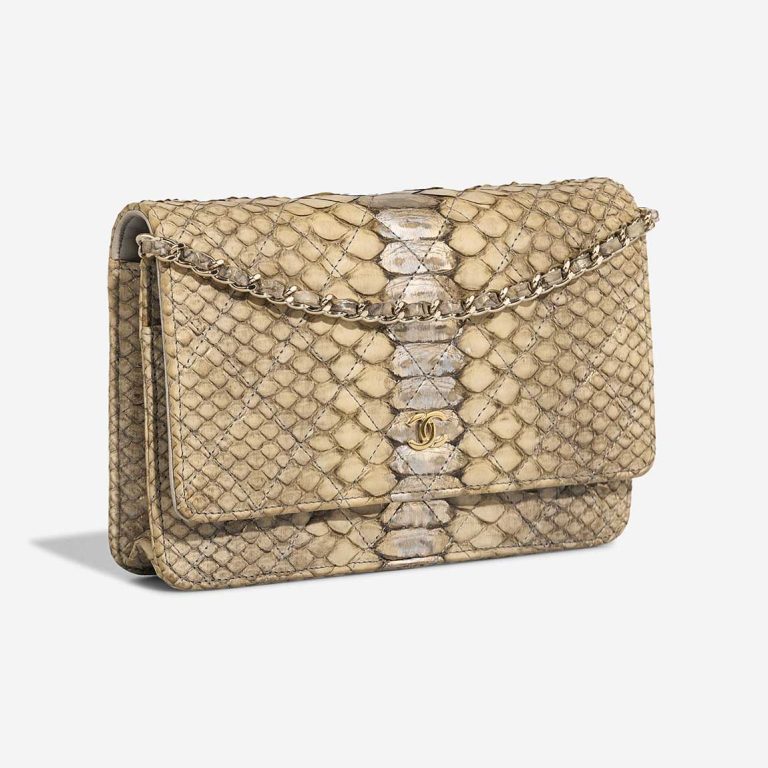 Chanel Wallet On Chain Python Beige / Gold | Verkaufen Sie Ihre Designer-Tasche