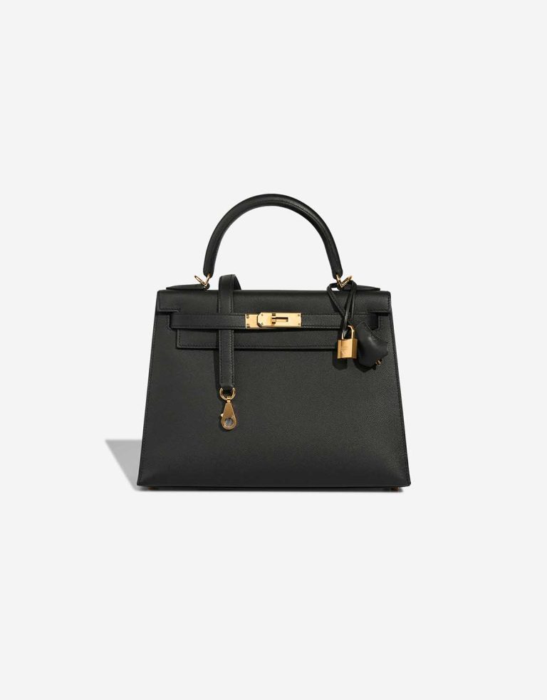 Hermès Kelly 28 Veau Madame Black Front | Vendez votre sac de créateur