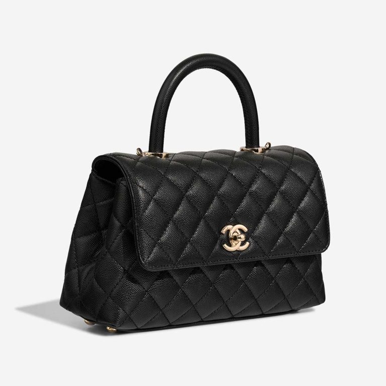 Chanel Timeless Handle Small Caviar-Leder Schwarz | Verkaufen Sie Ihre Designer-Tasche