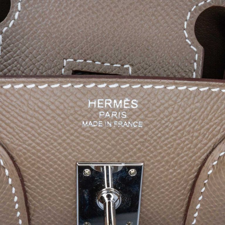 Hermès Birkin 25 Epsom Étoupe Logo | Sell your designer bag