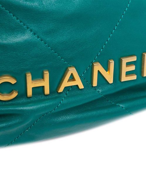 Chanel 22 Mini Calf Turquoise / Green / Blue Closing System | Sell your designer bag