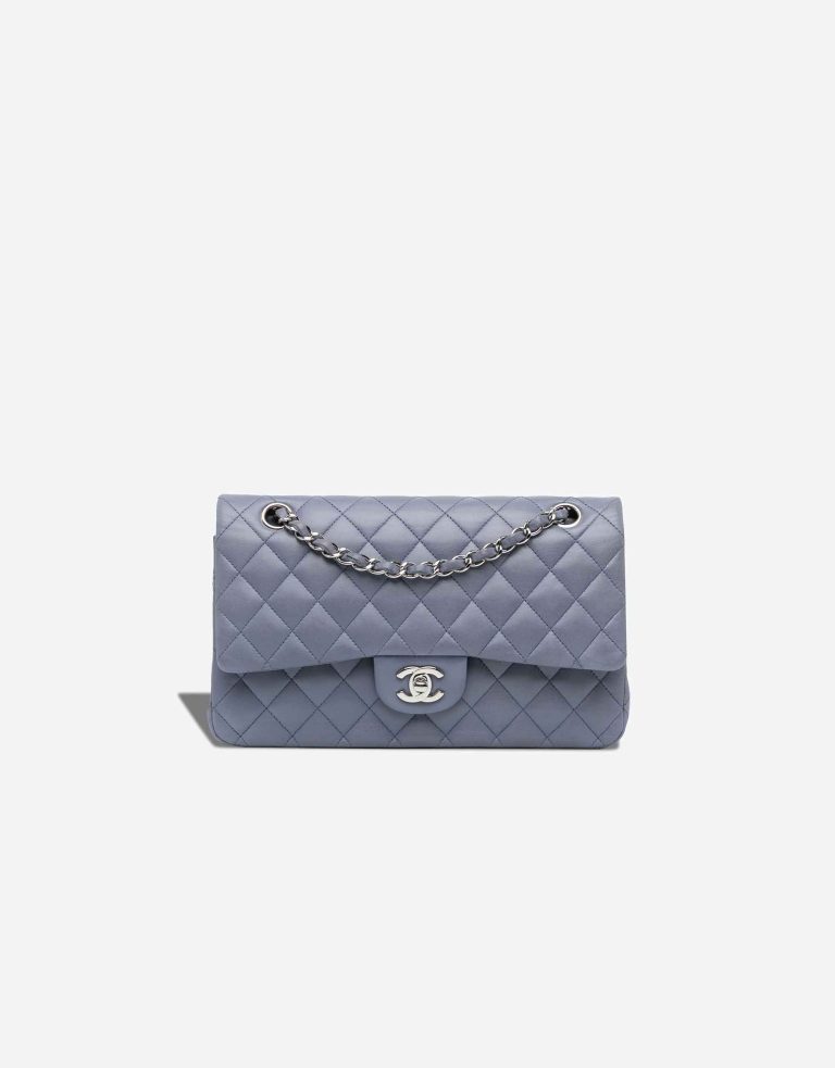 Chanel Timeless Medium Lamb Blue Front | Sell your designer bag