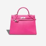 Hermès Kelly 32 Chèvre Mysore Fuchsia Front | Sell your designer bag