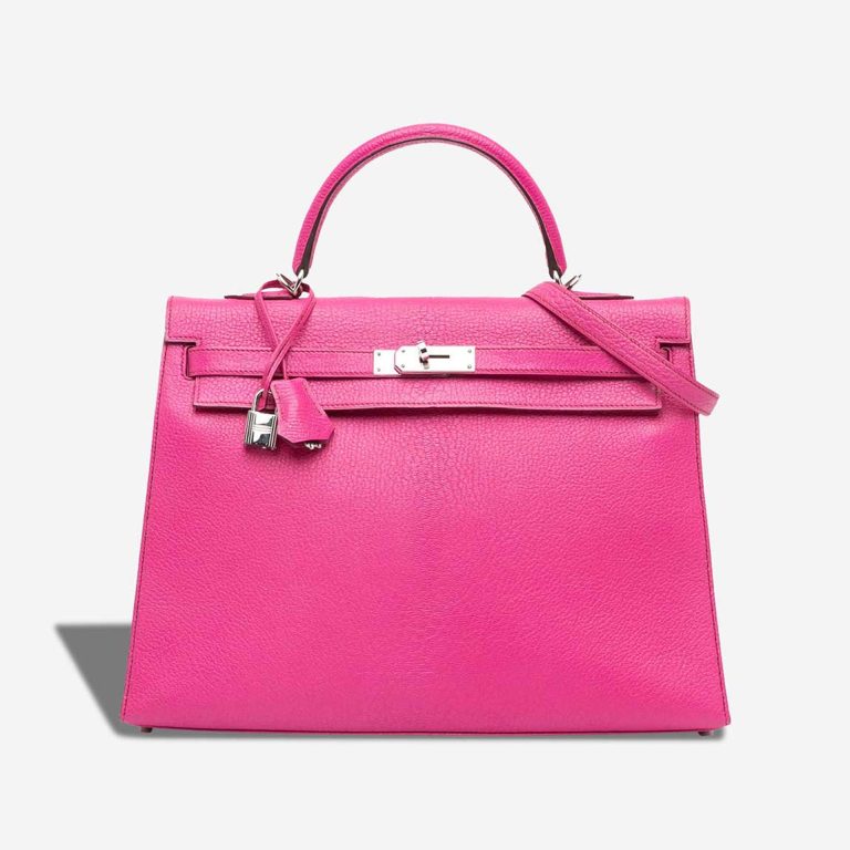 Hermès Kelly 32 Chèvre Mysore Fuchsia Front | Vendre votre sac de créateur