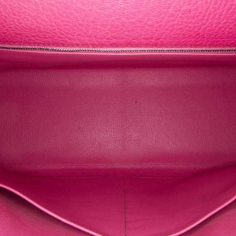 Hermès Kelly 32 Chèvre Mysore Fuchsia Inside | Vendre votre sac de créateur