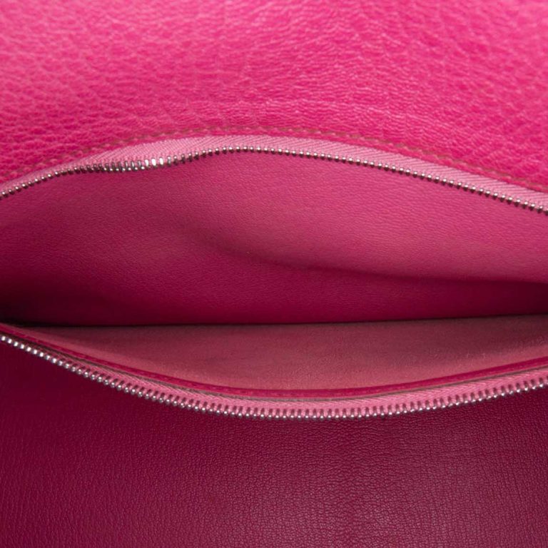 Hermès Kelly 32 Chèvre Mysore Fuchsia Signes d'usure | Vendre votre sac de créateur