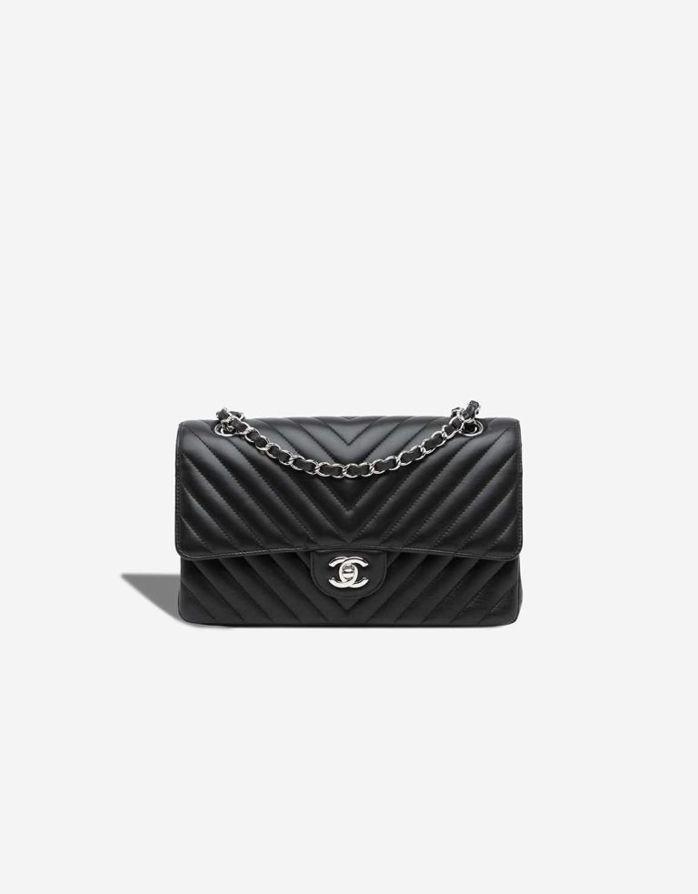 Chanel Timeless Medium Lamb Black Front | Sell your designer bag