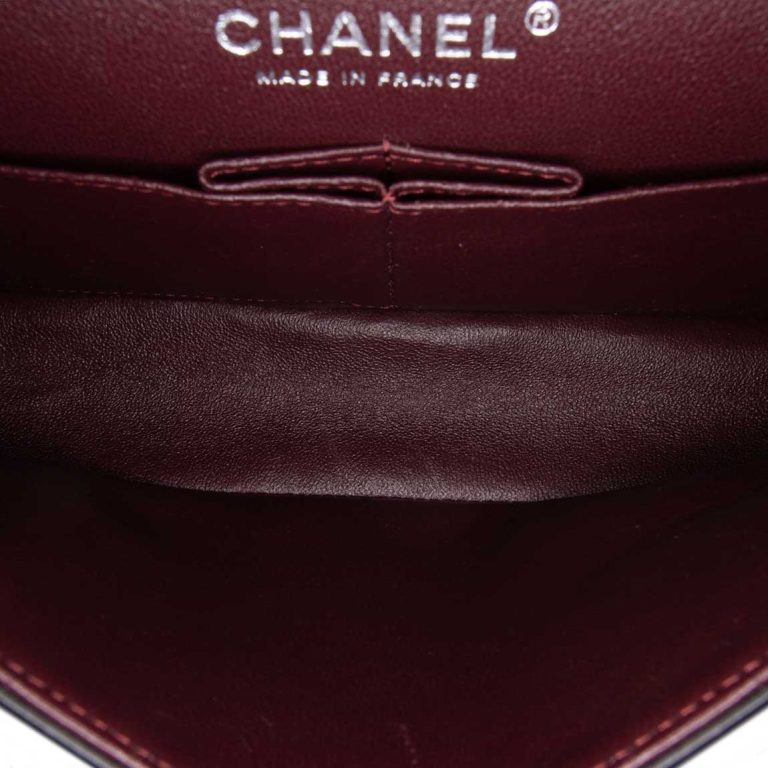 Chanel Timeless Medium Lammleder Schwarz Innenseite | Verkaufen Sie Ihre Designer-Tasche