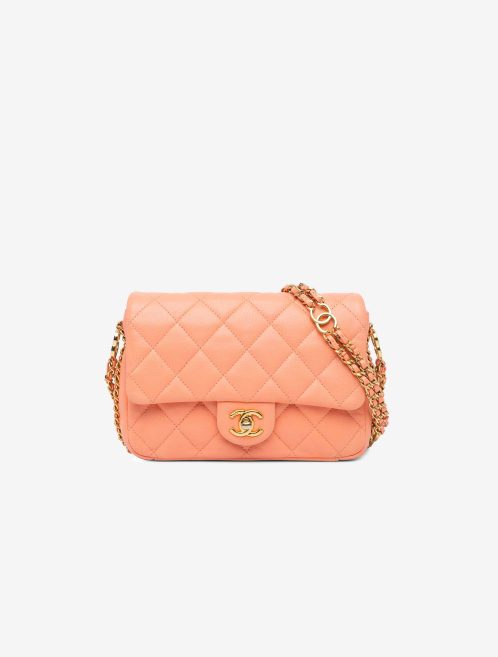 Chanel CC You Flap Bag Mini Caviar Orange Front | Sell your designer bag