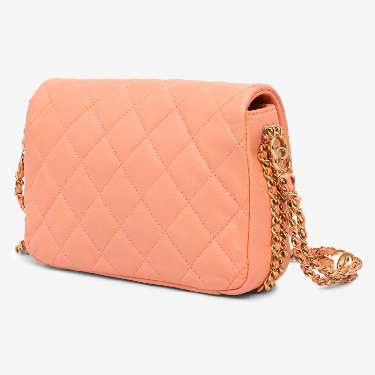 Chanel CC You à rabat Bag Mini Caviar Orange | Vendre votre sac de créateur