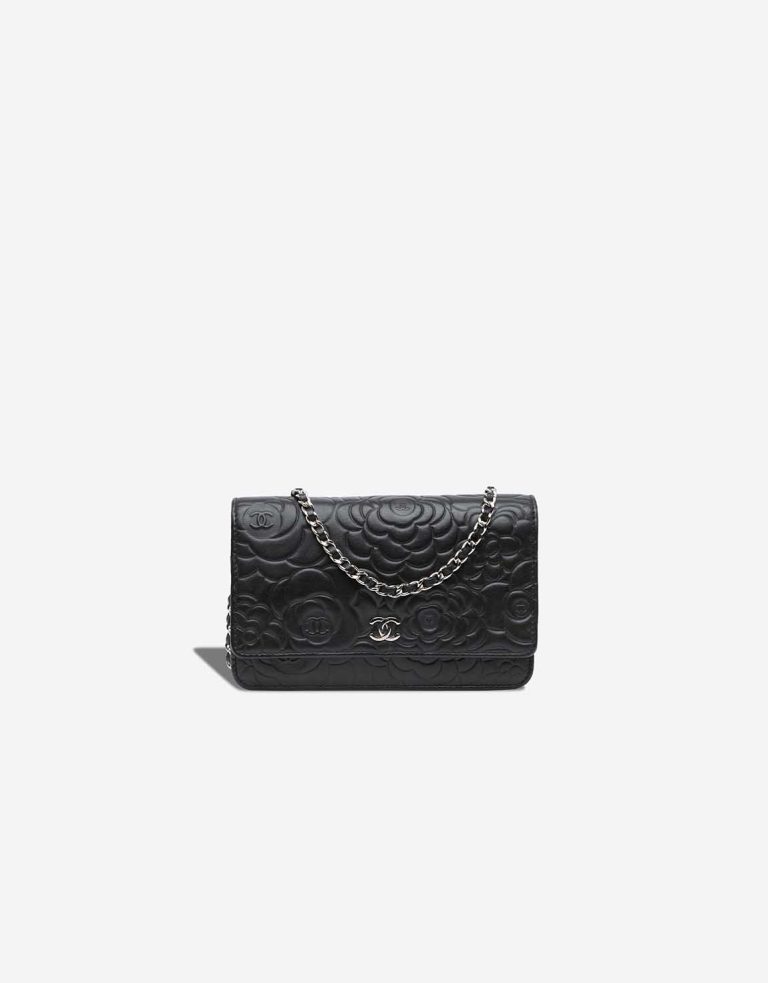 Chanel Wallet On Chain Lamb Black Front | Sell your designer bag